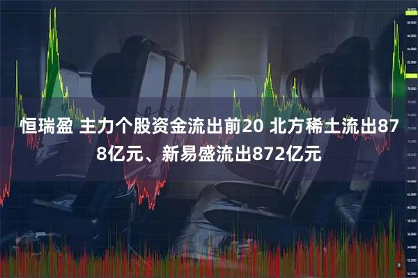 恒瑞盈 主力个股资金流出前20 北方稀土流出878亿元、新易盛流出872亿元