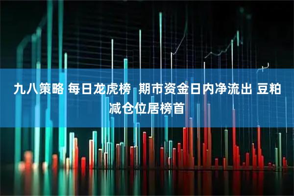 九八策略 每日龙虎榜  期市资金日内净流出 豆粕减仓位居榜首